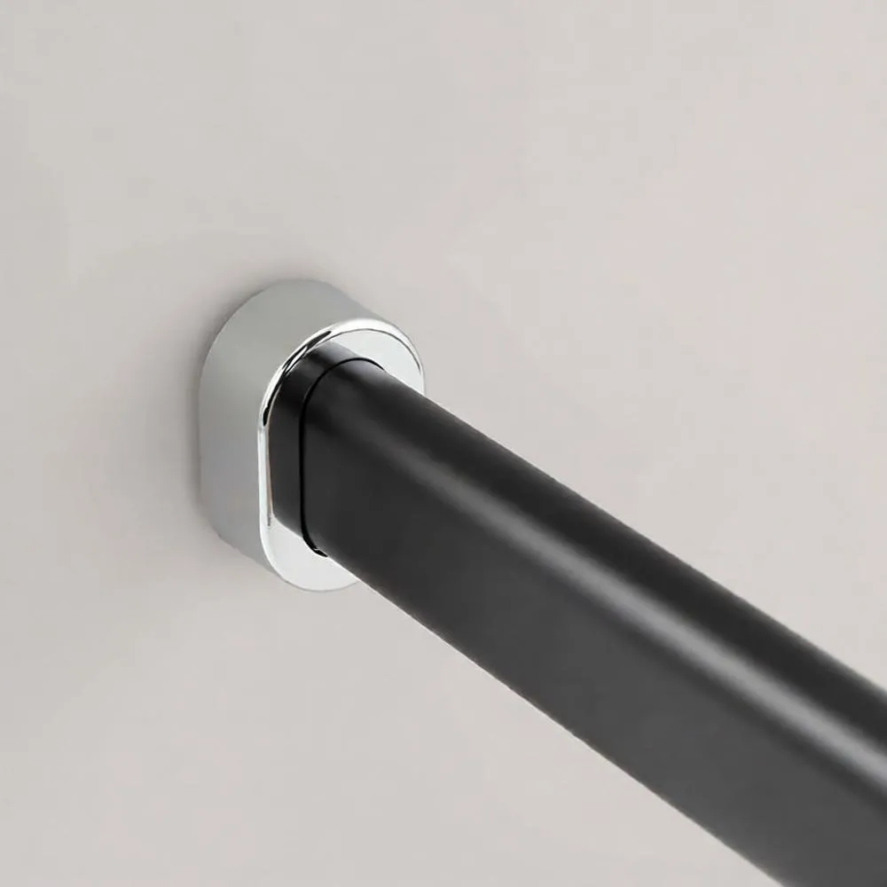 Держатель для штанги овальной, 40*26*16 мм, материал металл, цвет серебро , арт. HA092GR стоимость 310 руб.