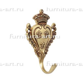 Крючок 1520 100 OLD GOLD Мебельные крючки