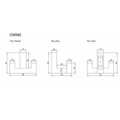 Крючок CM590Z.002BL Мебельные крючки