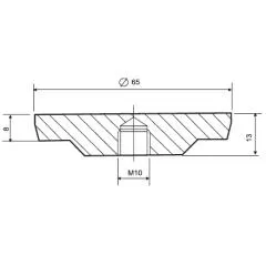 Ножка для стола KIT615.47.A0.E4.RG+CR.812.60 Опоры мебельные