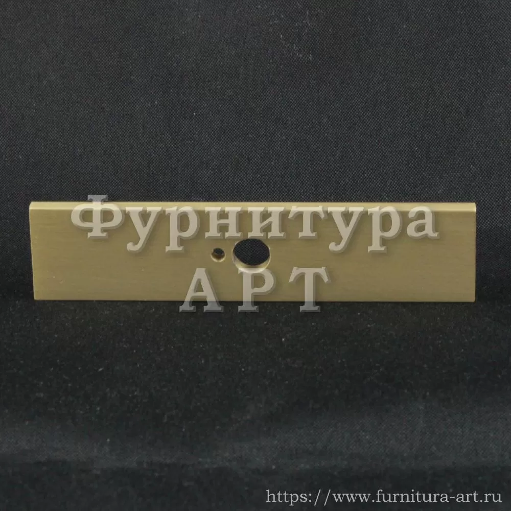 Подложка для мебельных ручек, 72*15*3 мм, материал алюминий, цвет матовое золото, арт. 8774P 0008 BB стоимость 455 руб.