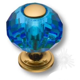 Ручка-кнопка 0737-315-1-Blue Мебельные ручки эксклюзив