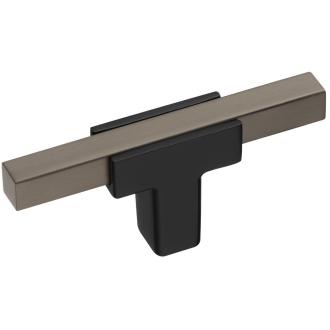 Ручка-кнопка 67-Matt Black-Titanium Мебельные ручки модерн