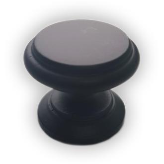 Ручка-кнопка 38720 BLACK/32 Мебельные ручки классика