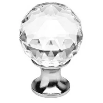 Ручка-кнопка 200200PB40CR Мебельные ручки эксклюзив