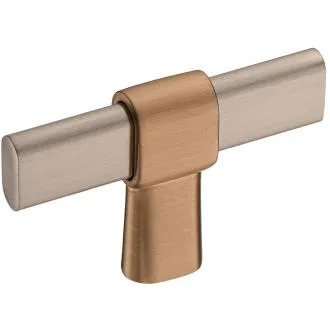 Ручка-кнопка 71-Light Bronze-Brushed Nikel Современная классика