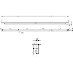 Ручка-накладная RT.06.1196.9005 Мебельные ручки модерн