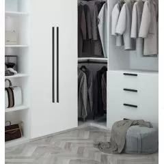 Ручка-накладная R704A.1200BLQ Мебельные ручки модерн