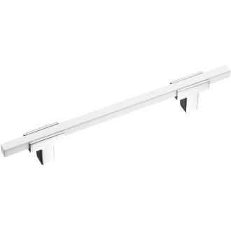 Ручка-скоба 778-128-Chrome-White Мебельные ручки модерн