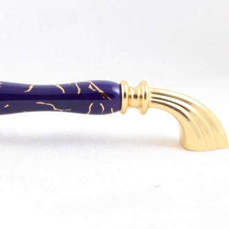 Ручка-скоба 1905-60-192-COBALT 449 GOLD Мебельные ручки керамика