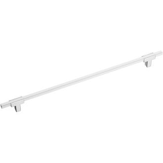Ручка-скоба 778-320-Chrome-White Мебельные ручки модерн