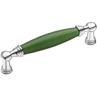 Ручка-скоба 1160-10-128-GREEN Мебельные ручки керамика