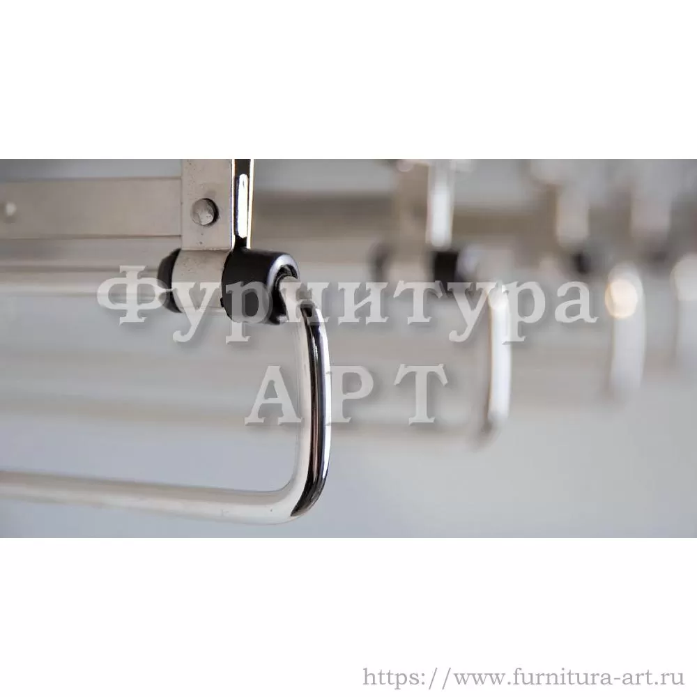 Штанга для одежды выдвижная 32 мм, материал сталь, цвет хром, арт. GR128S.250CP стоимость 360 руб.